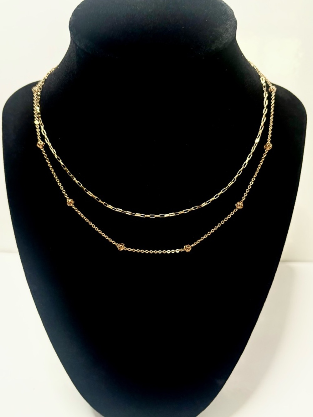 18k Gold Filled Layered Delicate Necklaces! Perfect as Layered or Stand Alone!